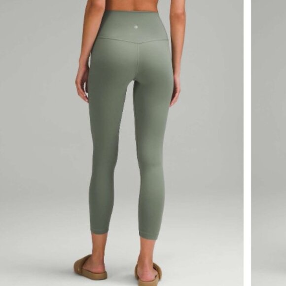 Lululemon Align High-Rise Pant 25" Grey Eucalyptus Size 6 - Picture 1 of 5